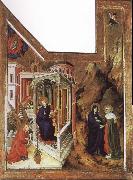 BROEDERLAM, Melchior Annunciation and Visitation oil painting picture wholesale